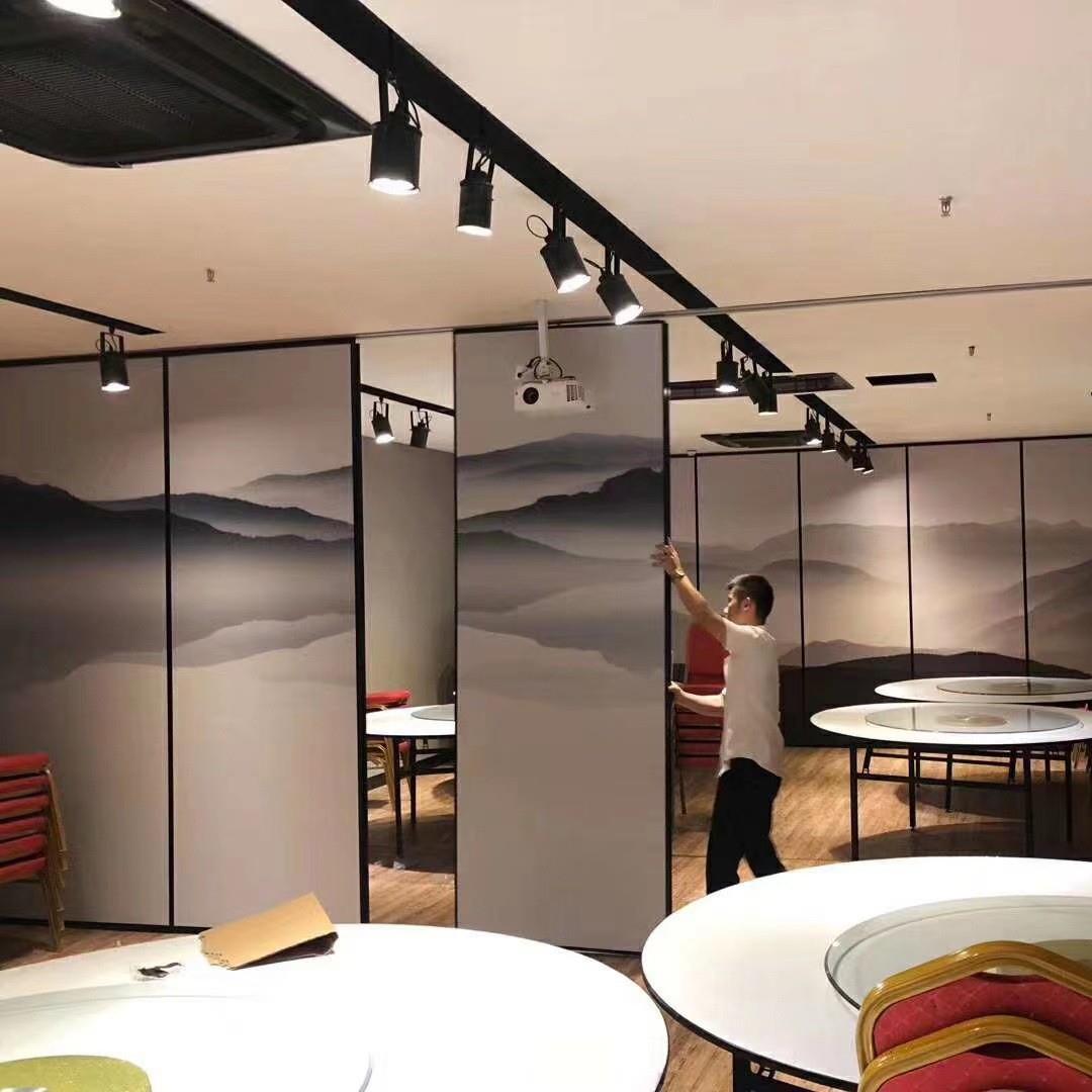 酒店活动隔断墙折叠 会议室活动隔断屏风宴会厅移动隔断高隔断墙