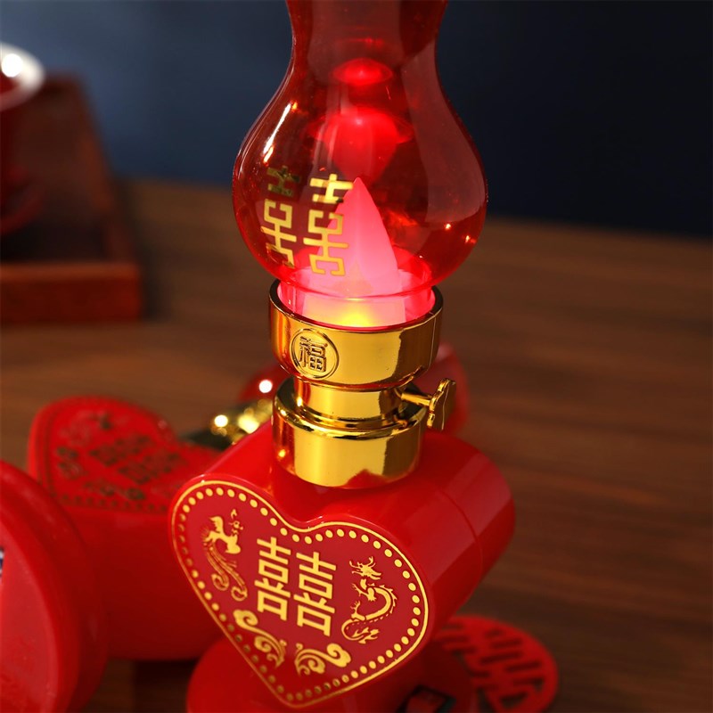 结婚电子蜡烛龙凤烛台婚礼蜡烛喜灯陪嫁子孙灯长明灯婚庆用品一对