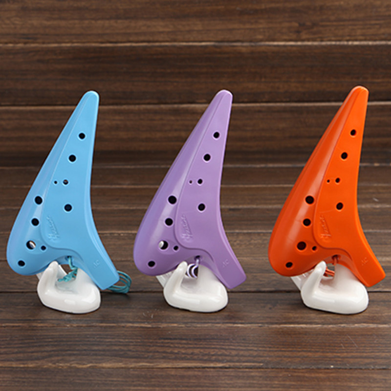 风雅塑胶陶笛 风雅12孔中音C调陶笛 12AC陶笛 塑料陶笛 防摔陶笛