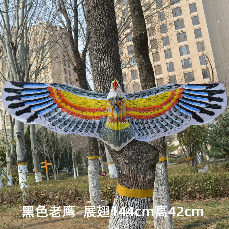 潍坊风筝工艺品礼盒民间特色传统精品丝绢手绘老鹰蝴蝶可放飞礼物