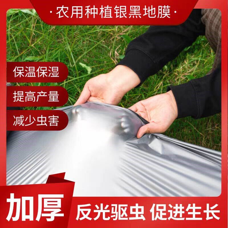 银黑双色反光地膜果树草莓西瓜专用防长草加厚农用种菜园银黑地膜