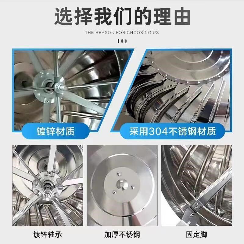 不锈钢屋顶散热球无动力风帽600型厂房养殖场排风通风器风葫芦帽