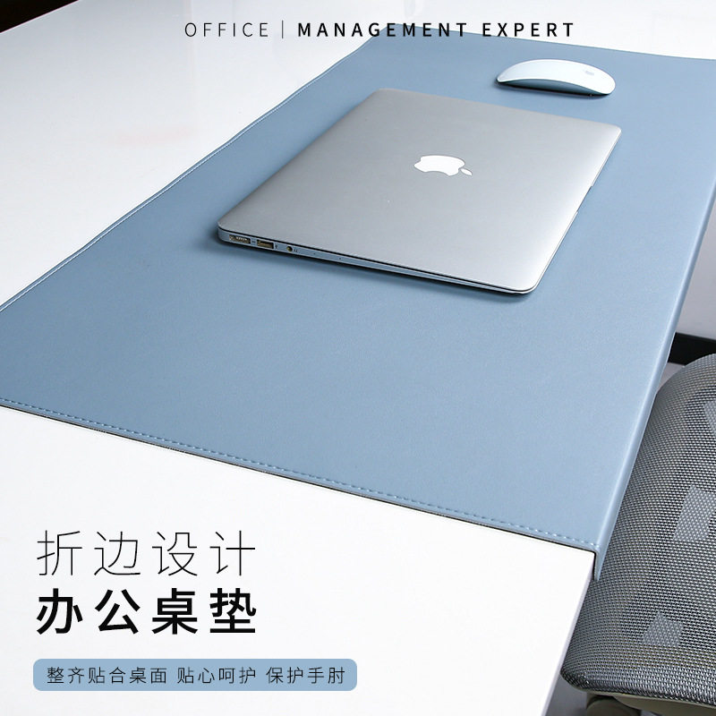 折边护肘办公桌垫超大鼠标垫学习书桌垫电脑桌垫皮革桌垫工厂