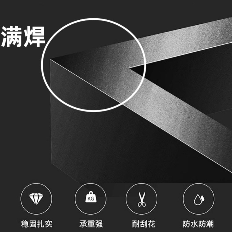简约鱼缸架客厅双层鱼缸柜办公室工业风金属鱼缸桌子加厚底座框架