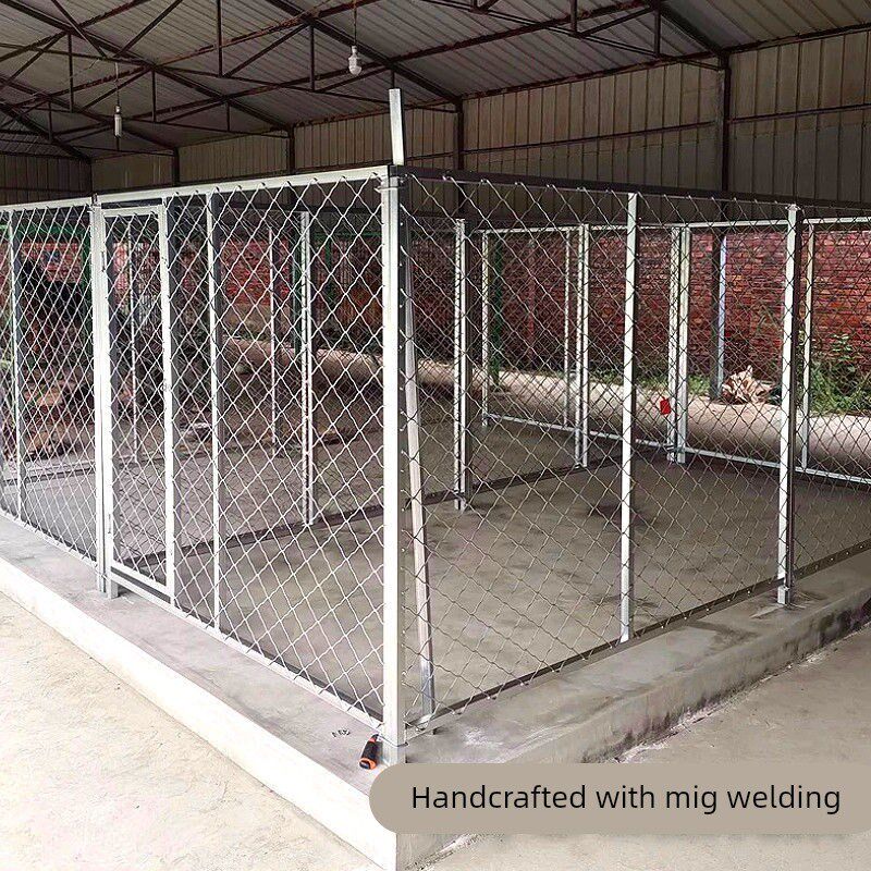 户外大中型犬专用加粗狗笼围栏镀锌铁丝网兔子加高建筑隔离圈养殖