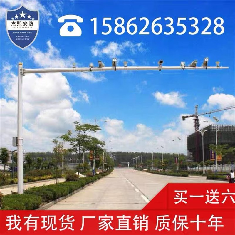 监控立杆热浸镀锌道路八角杆3.5米4米4.5米5米6米6.5米交通讯号灯