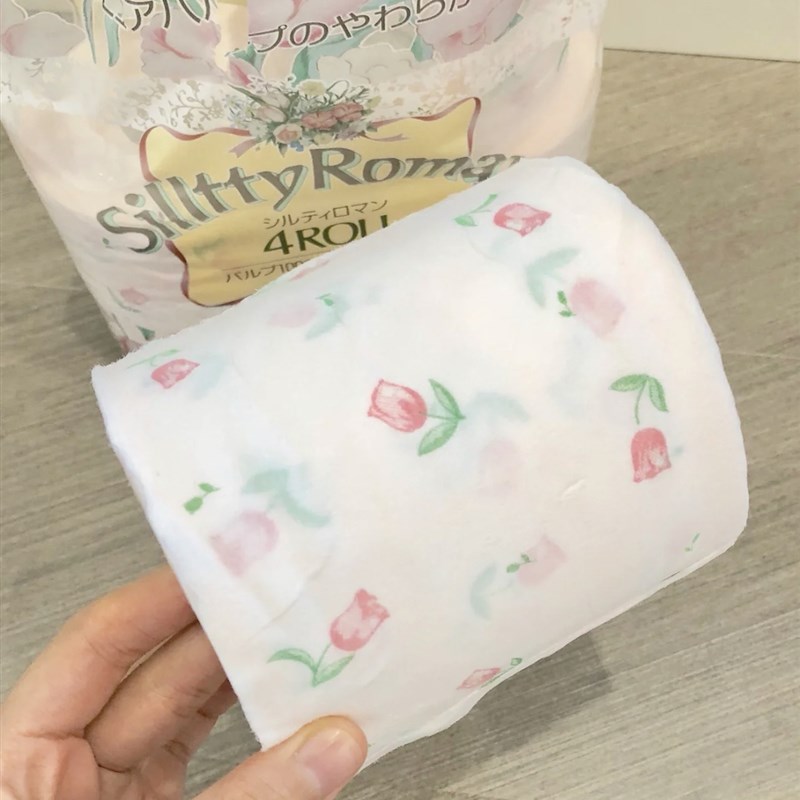 郁金香纸巾印花卫生卷纸彩色印花纸巾香氛纸巾卡通面巾纸家用纸巾