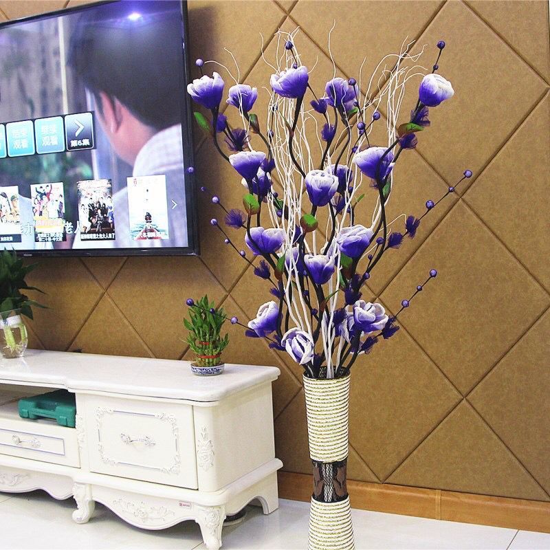 假花仿真花摆设室内客厅装饰牡丹花艺摆件干花花束落地大干支插花