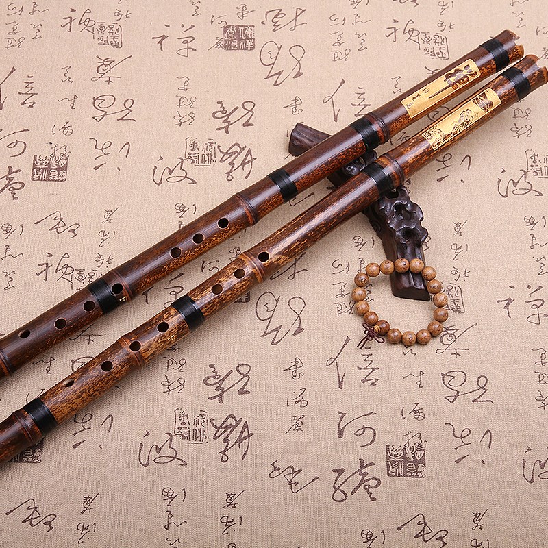 短箫68孔六八孔古朴箫紫竹箫初学专业洞箫乐器赠竖箫袋包邮萧
