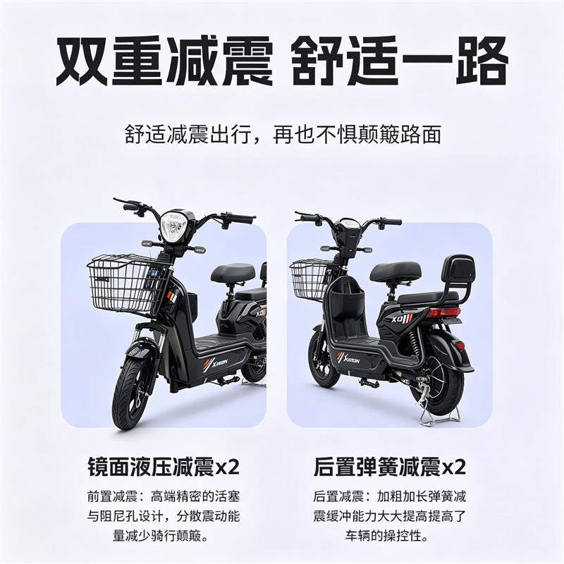 金鹰电动车2026新国标电动自行车可上牌照真空轮胎送货上门锂电池