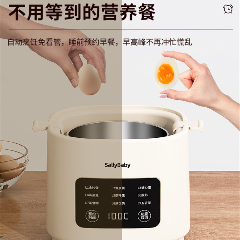 蒸蛋器2026早餐煮蛋器双层自动断电防干烧迷你蒸鸡蛋器宿舍早餐机