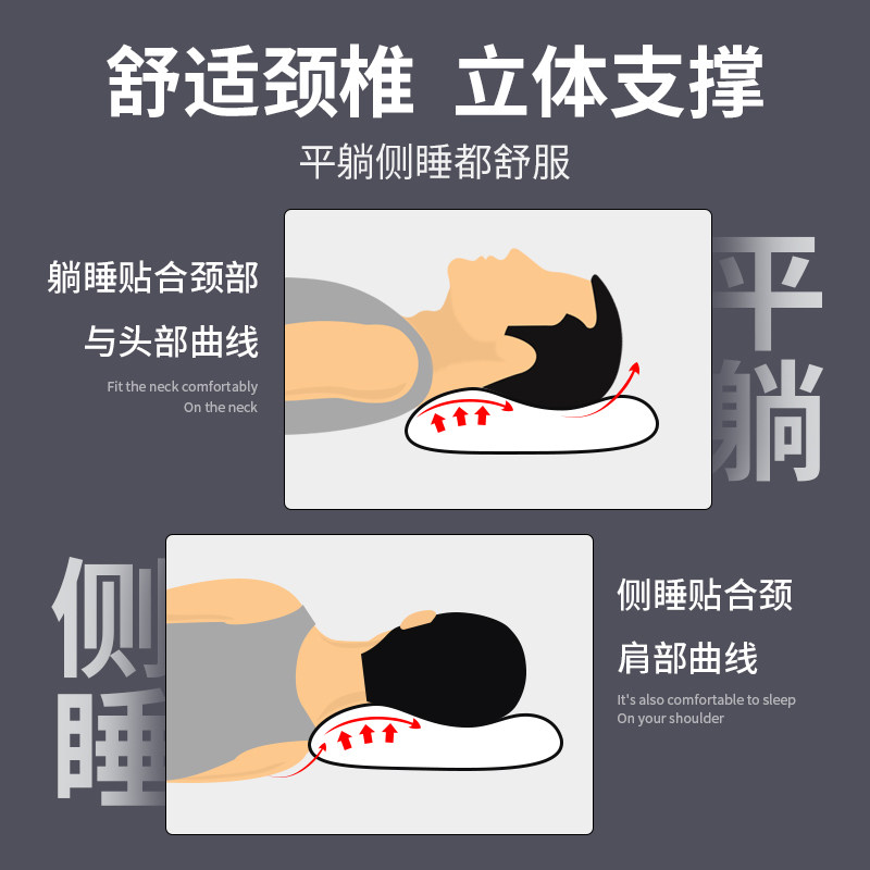 ALEX全荞麦壳枕头单人枕芯护颈椎枕乔麦皮硬家用助睡眠学生宿舍男