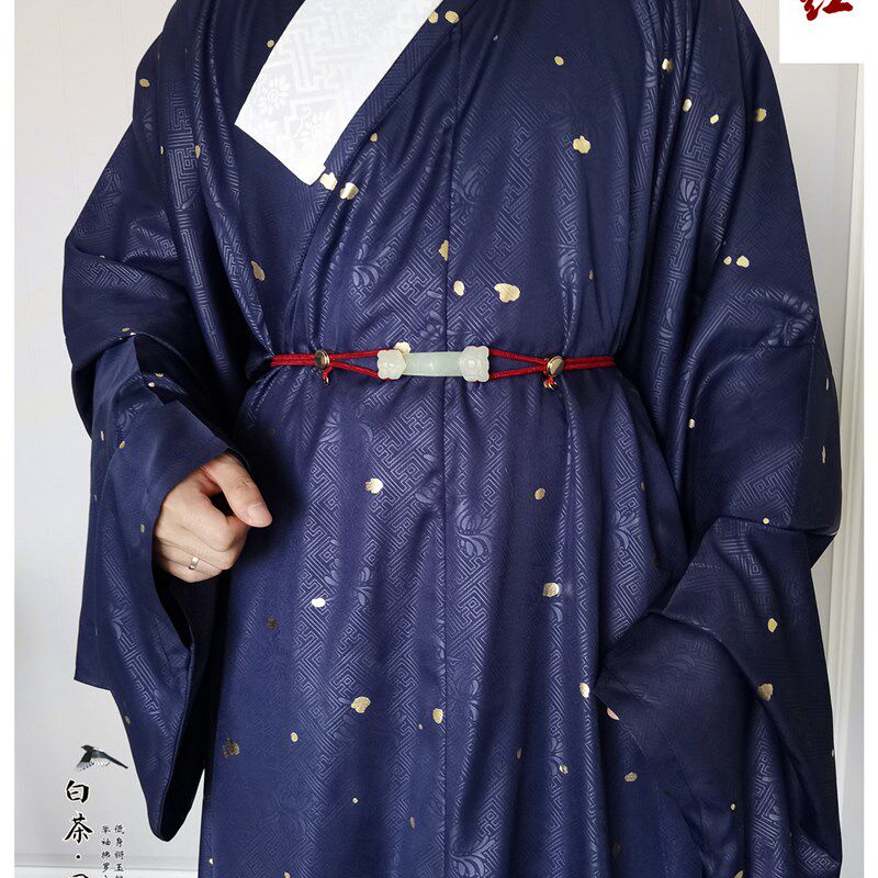 汉服腰带绦环古风腰饰丝绦虎头玉带钩复原男礼物宫绦扣明制儿童
