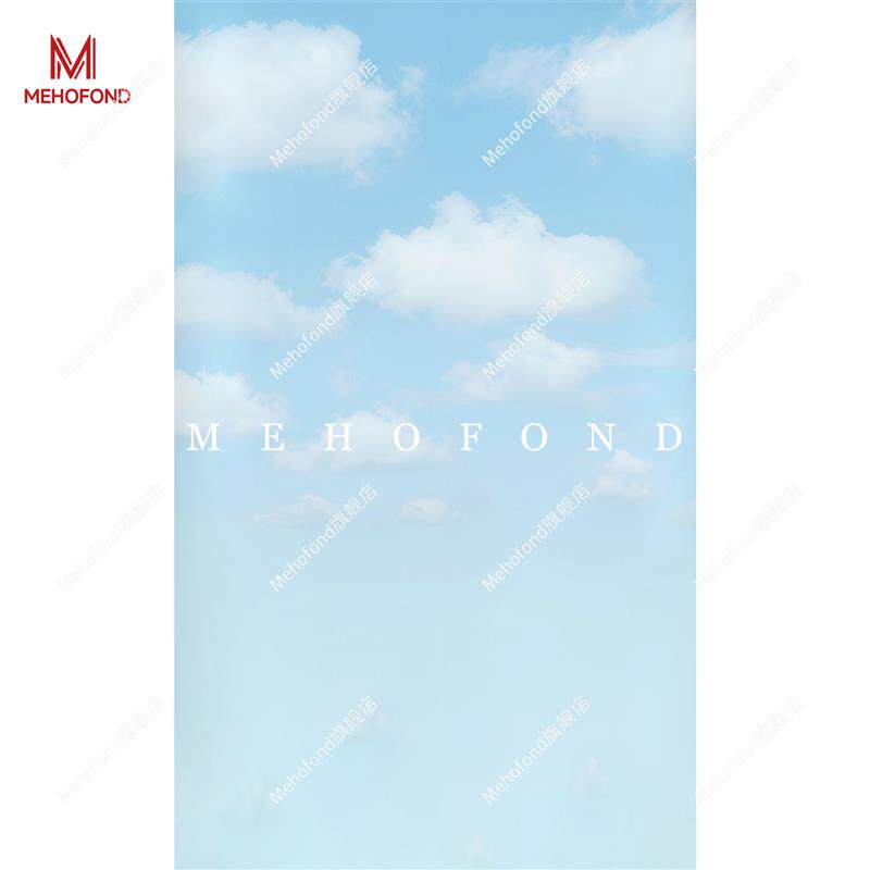 夏季天空背景布氛围感蓝天白云商业杂志写真室内摄影棚影楼人像产