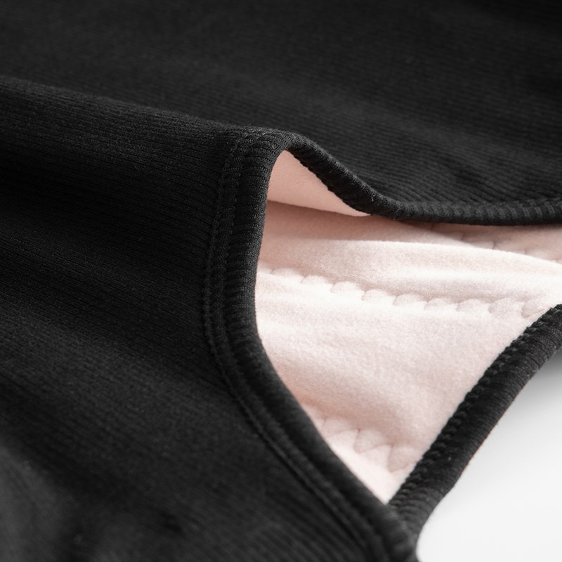 蚕丝女士保暖内衣加绒加厚单件上衣妈妈内穿特厚针织打底衫秋冬季