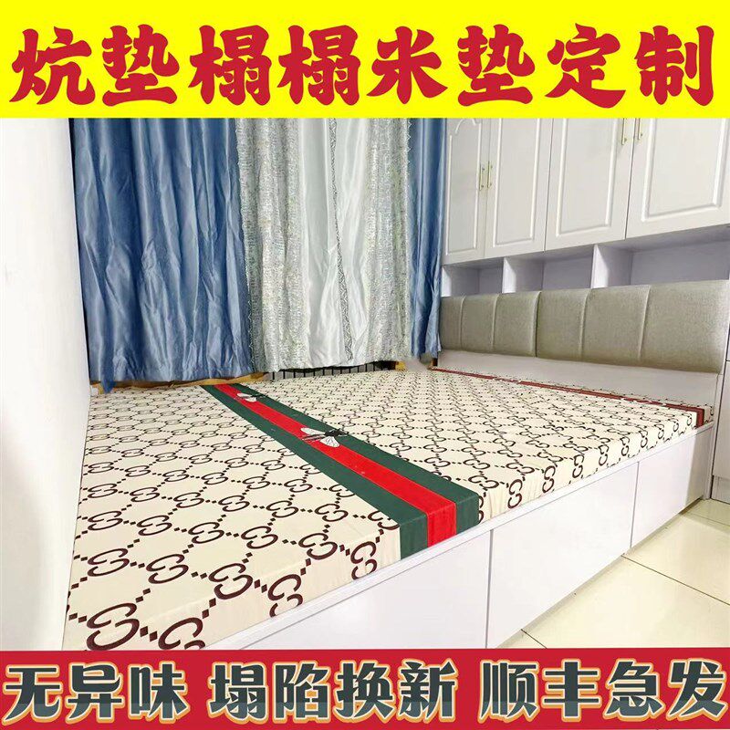 高密度硅胶回弹棉床垫加厚加硬沙发垫飘窗垫学生垫子榻榻米垫定做