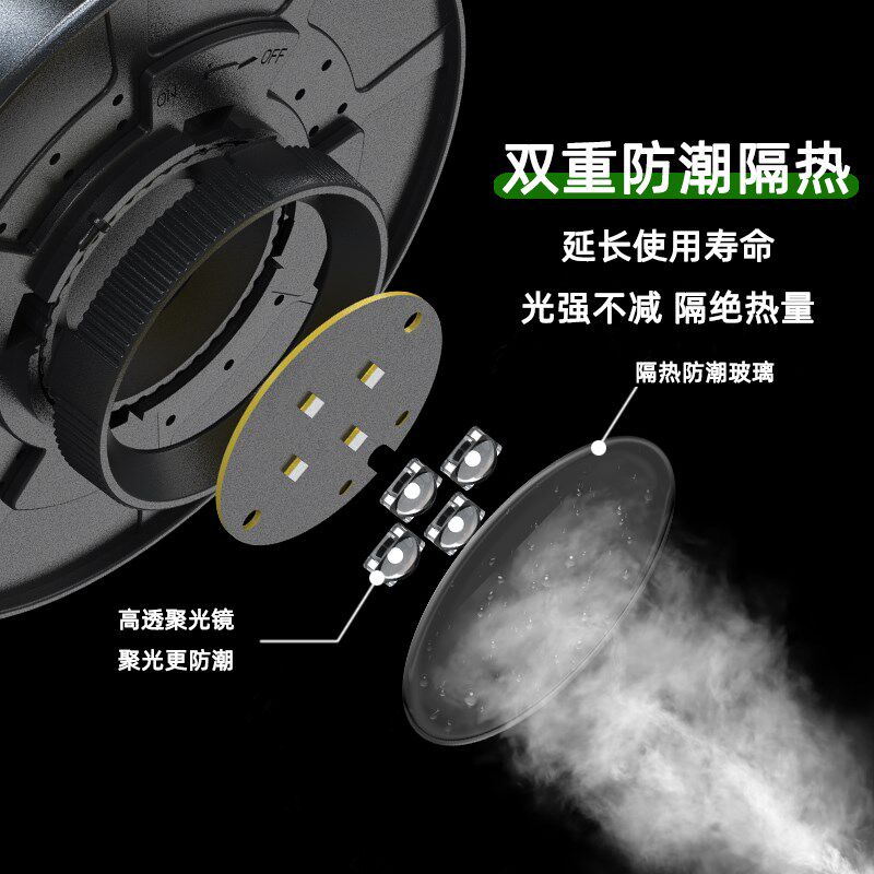 无线充电式植物灯生态瓶微景观苔藓植物生长灯全光谱仿太阳光照