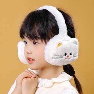 儿童耳罩男童冬季保暖加厚毛绒防寒护耳套毛线手套小男孩防冻耳包