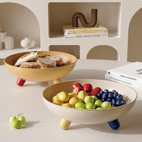 水果盘家用瓜子盘干果盘摆放2026款客厅茶几多巴胺果篮干果坚果盘