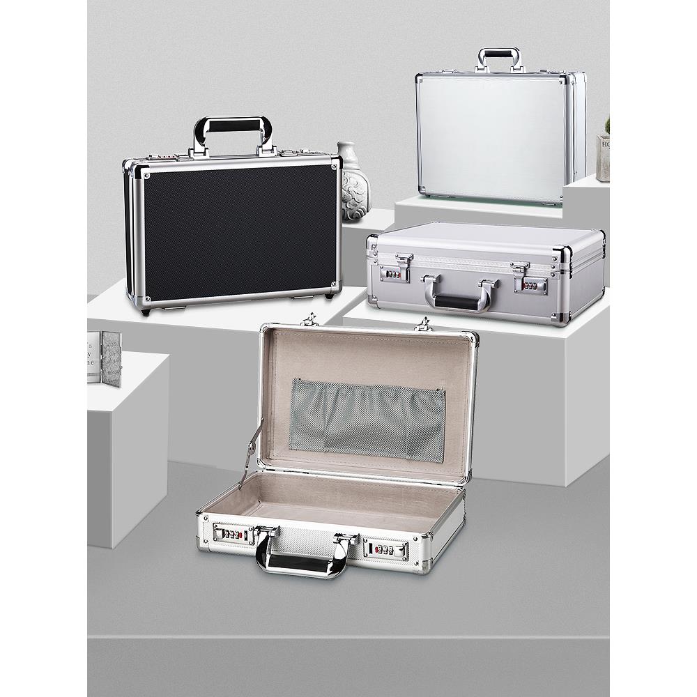 密码保险箱家用小型钱箱手提便携迷你保管箱防盗收纳带锁的收纳盒