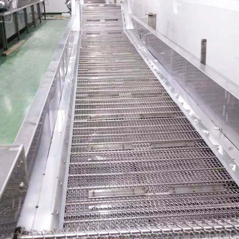 广州厂家直销按需制作耐高温耐腐蚀04不锈钢输送机网链输送带