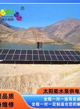 太阳能水泵提灌农田灌溉河道曝气增氧太阳能水泵供电系统