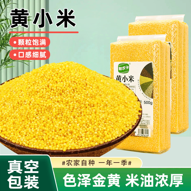 黄小米500g真空包装2025年新米敖汉小米赤峰农家小米粥小黄米5斤