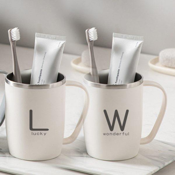 不锈钢漱口杯颜值牙杯情侣一对洗漱杯子刷牙杯缸具家用学生宿舍,家庭/个人清洁工具,沐浴按摩用品,淘宝优惠券,粉丝福利购,淘宝优惠卷