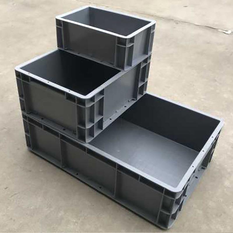 欧维加厚物流周转箱欧标带盖EU物流箱汽车零配RYT件纳塑收 料周