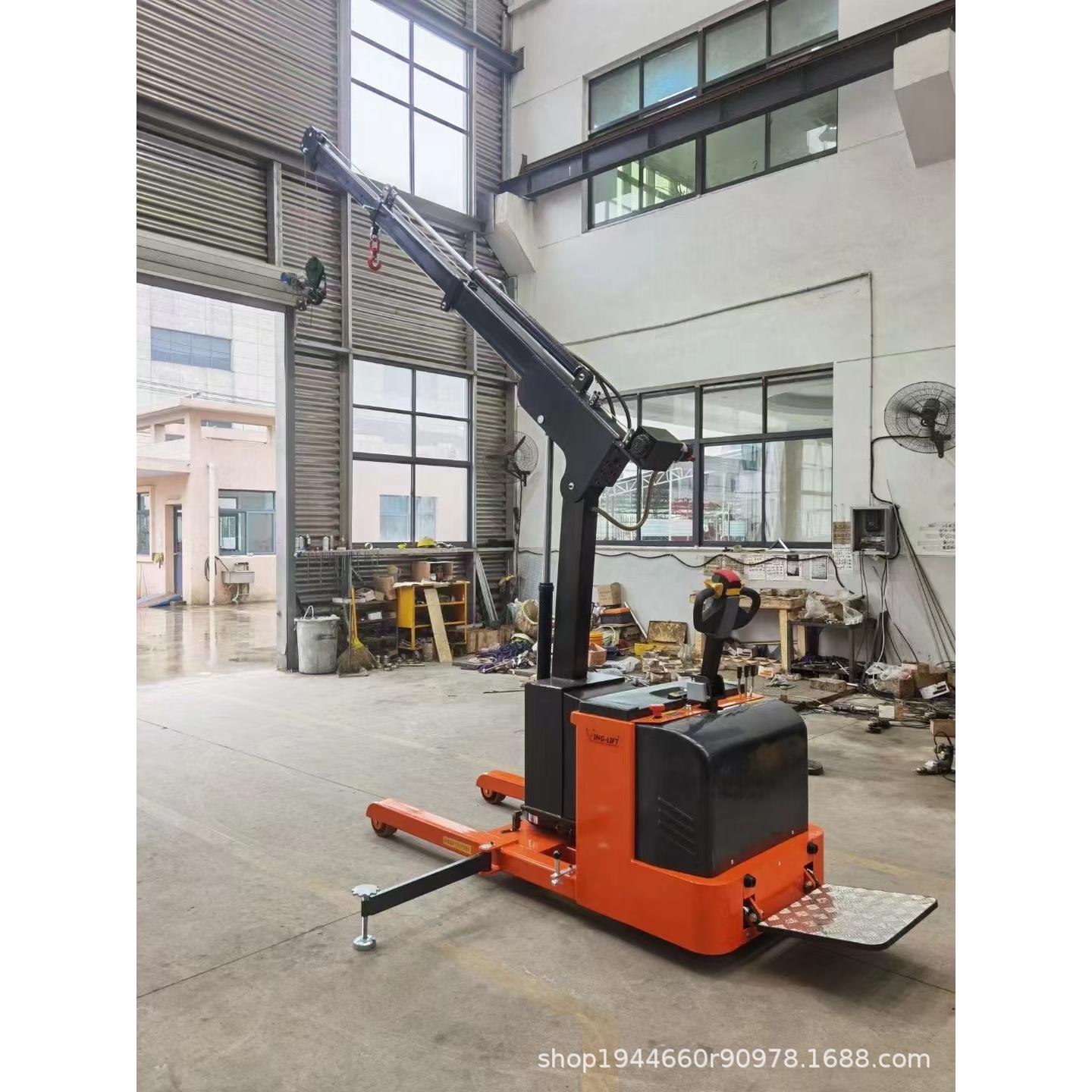 小型电行走转平动衡式搬运小吊机0.2-1旋T单1吨臂吊移动式液压小