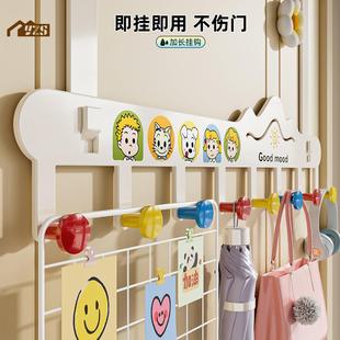 多巴胺门后挂钩免打孔强力承重挂衣钩悬挂卧室门衣帽挂包收纳挂架