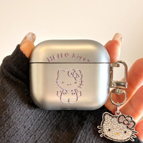 高级感电镀Kitty苹果耳机保护壳