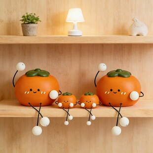 可爱吊脚娃娃摆件家居桌面电视柜洞洞板儿童房装饰品摆设生日礼物