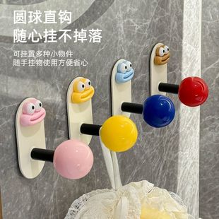 卫生间墙上毛巾粘钩 多巴胺免打孔浴室粘胶挂钩强力承重家用壁挂式