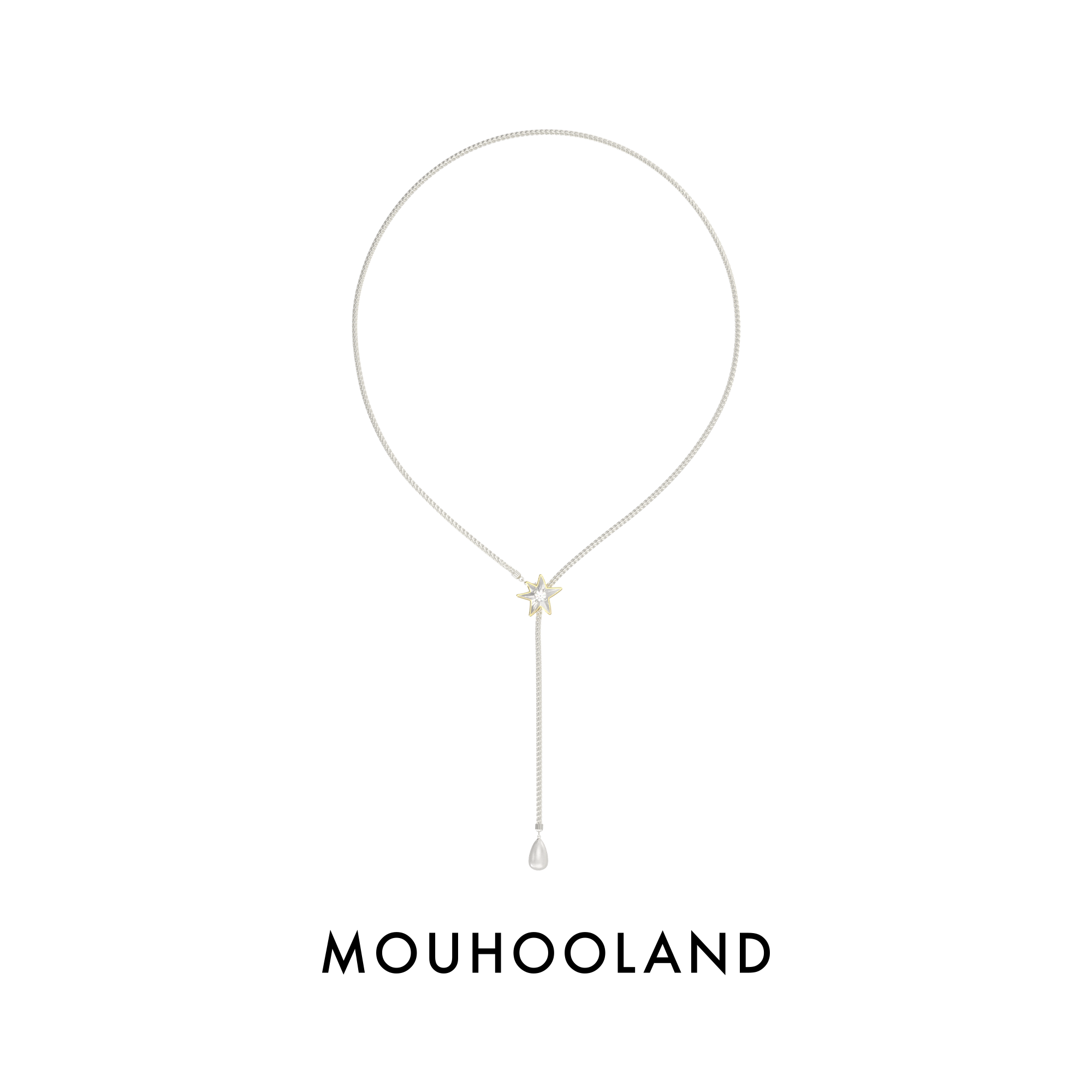 Mouhooland/暮后之地圣诞星系列星之泪项链小众设计颈链情侣款