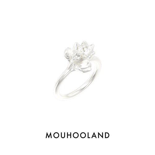 Mouhooland/暮后之地新艺术系列花枝戒指情侣款指环小众食指戒