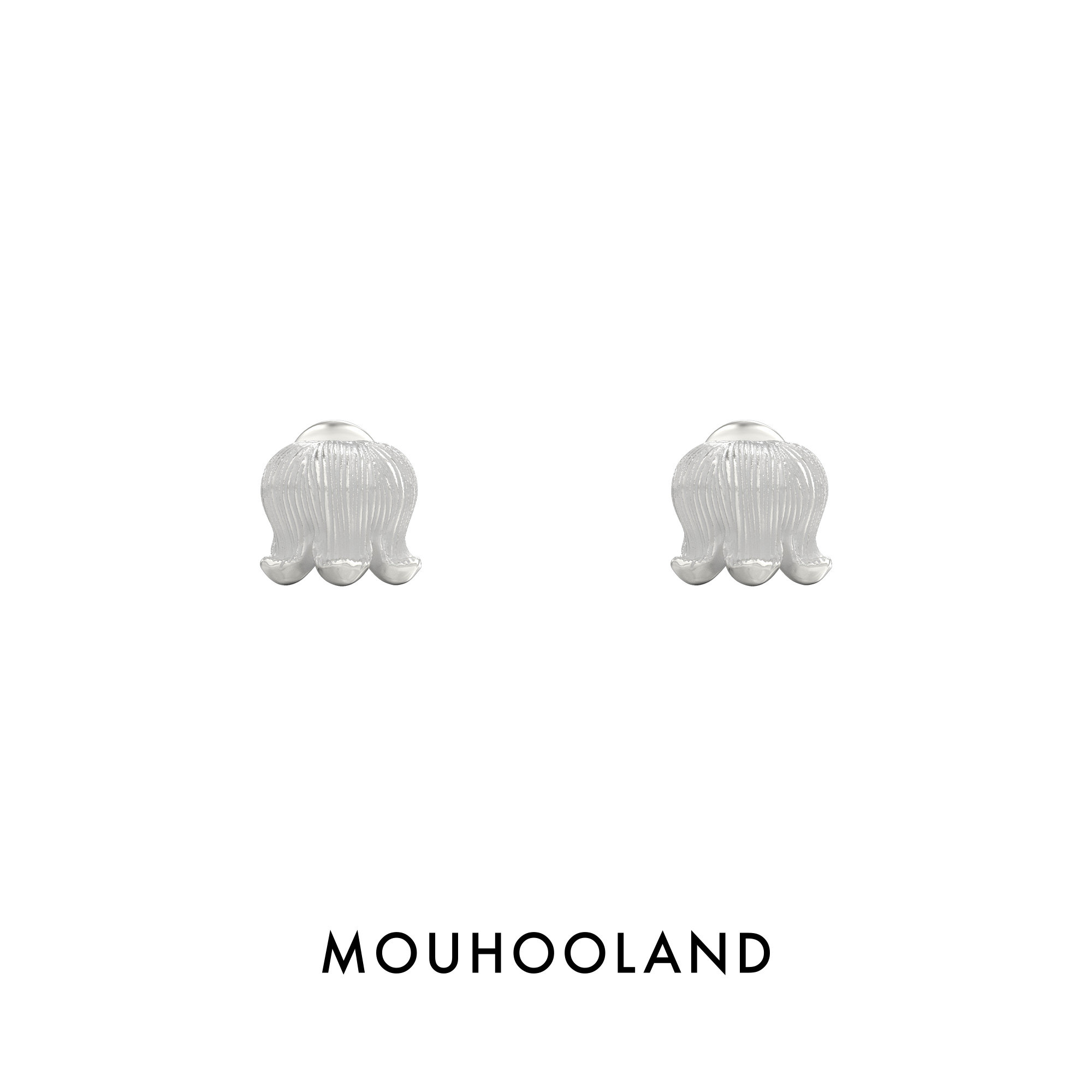 Mouhooland/暮后之地流苏系列mini铃兰耳钉925银针耳饰小众设计图片