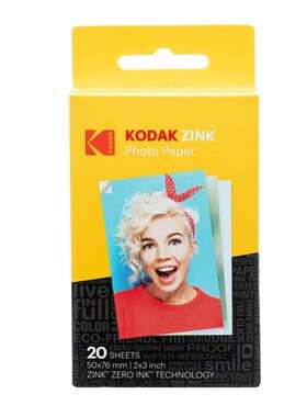 柯达Kodak Zink2X3英寸20/50张相纸 PRINTOMATIC/Smile拍立得相纸