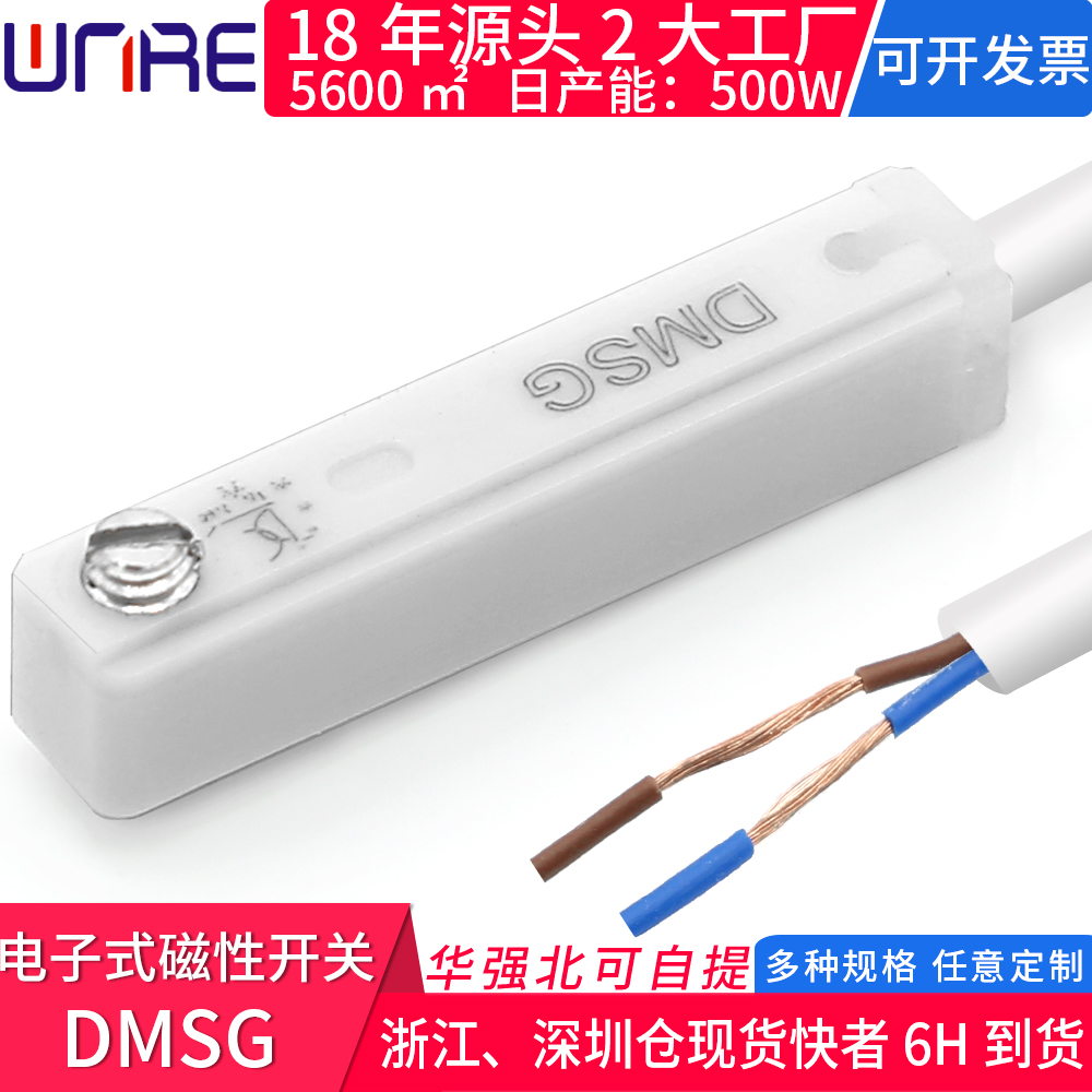 接近DMSG电子普通式磁性开关灵敏探头电源线自动化控制气缸传感器