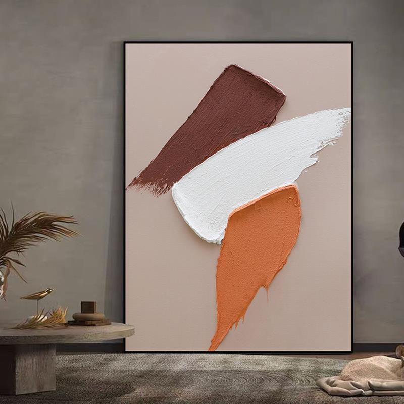 纯微喷晶瓷未知玄关装饰画客厅抽象画餐厅挂画简约现代纯手工立体图片