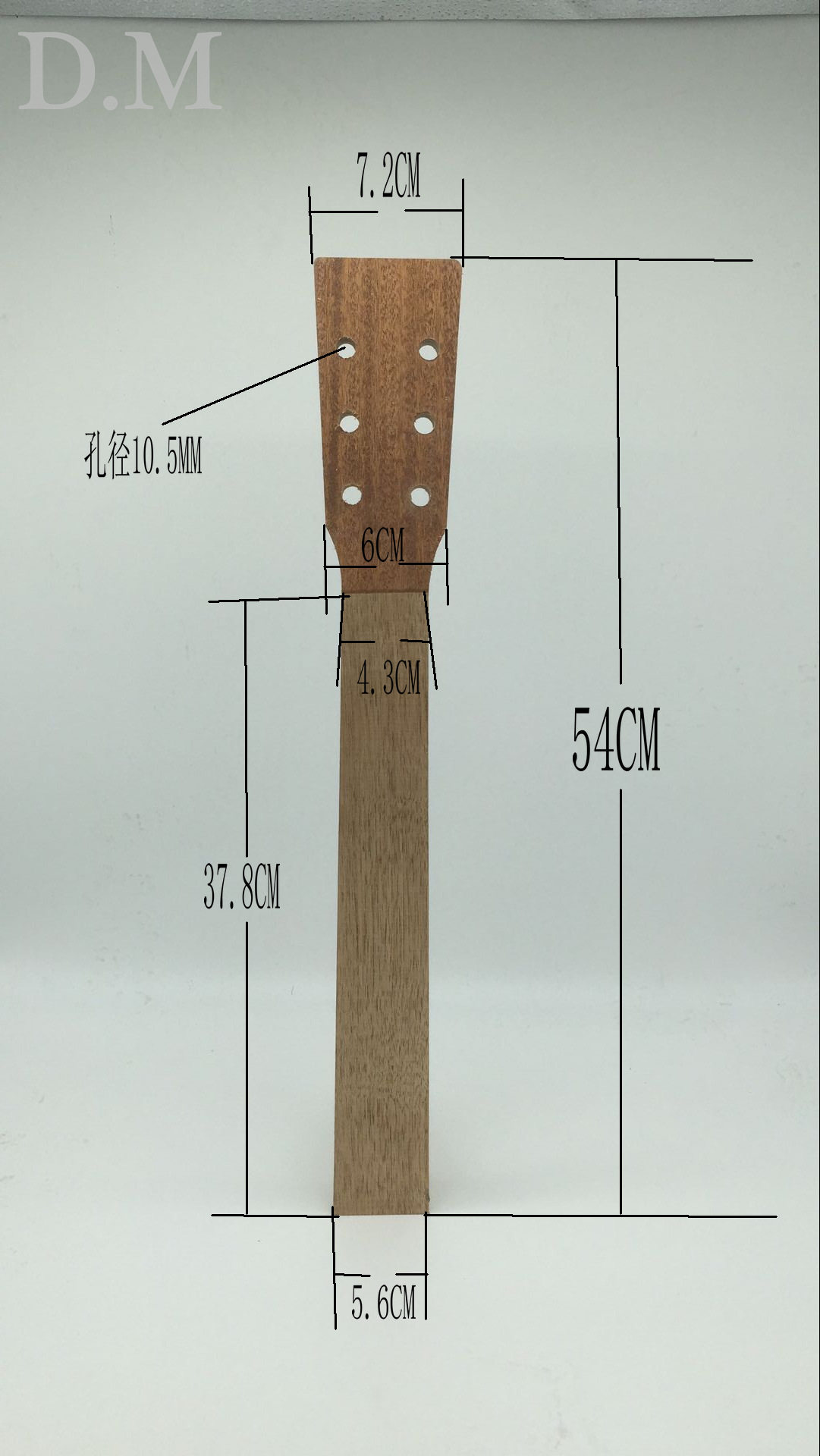 吉他柄料 A级桃花芯木41寸民谣木吉他头柄 Okoume马丁吉他琴颈