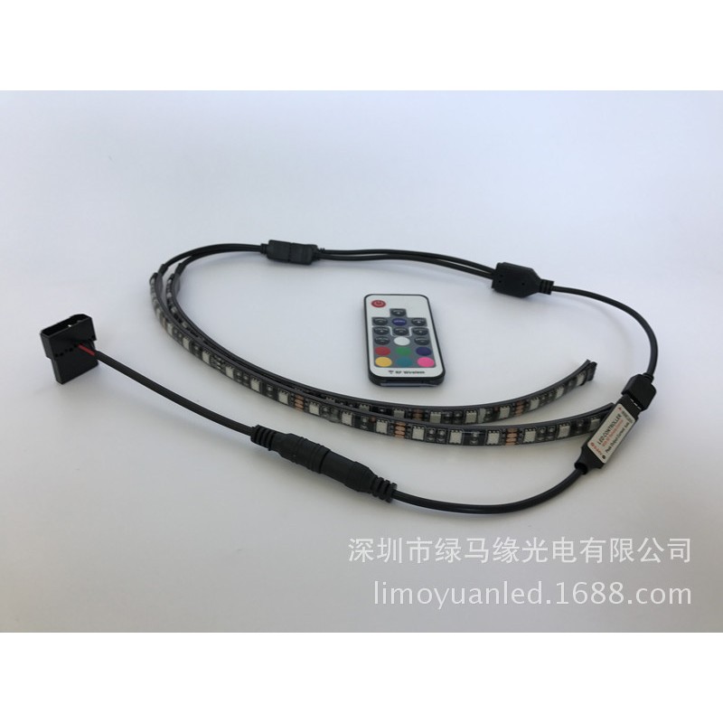 厂家直销电脑机箱灯条带磁条LED主机灯带呼吸光污染磁铁LED灯带