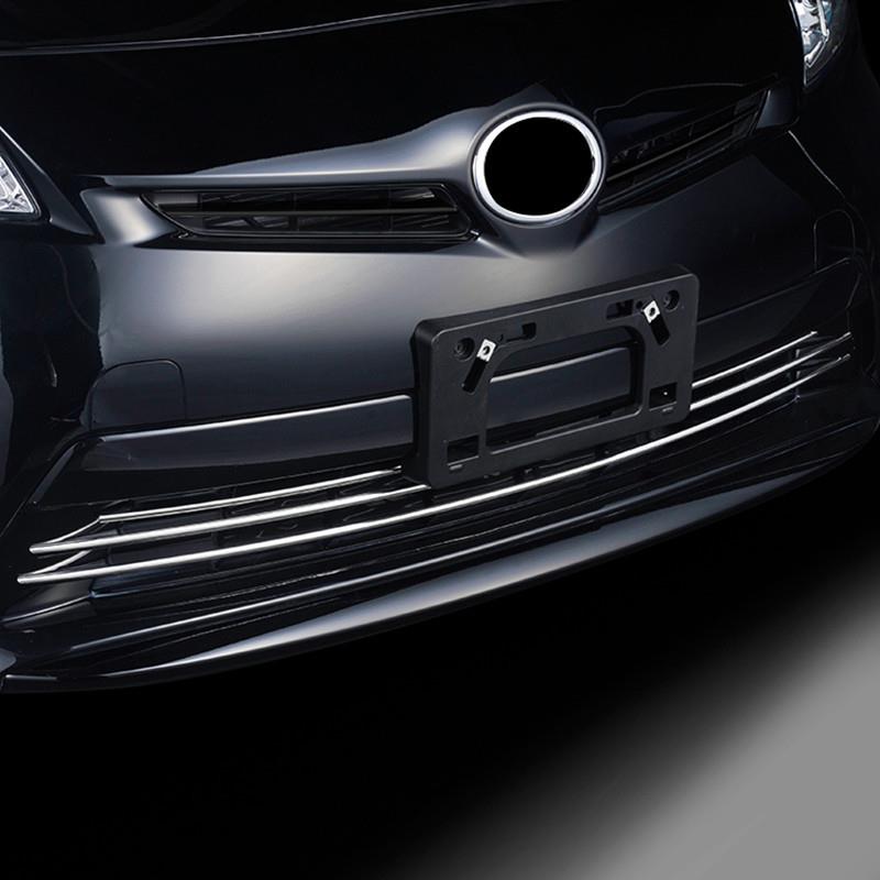 适用丰田普锐斯保险杠中网饰条专用PRIUS30後期无雾灯版中网饰条