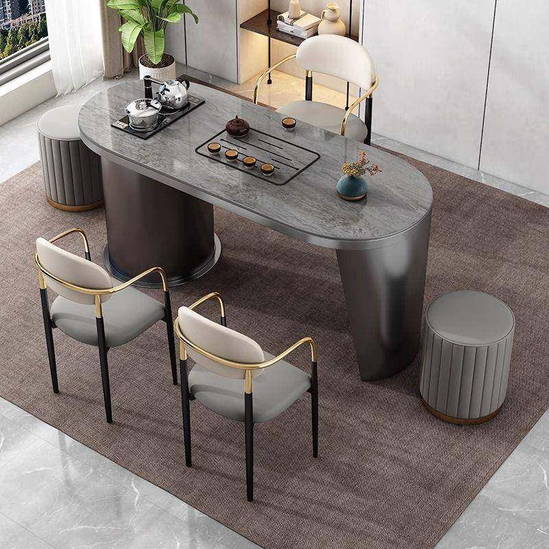 轻奢岩板茶桌椅组合客厅现代简约办公烧水泡茶一体碳素钢铁艺茶台,鲜花速递/花卉仿真/绿植园艺,割草机/草坪机,淘宝优惠券,粉丝福利购,淘宝优惠卷