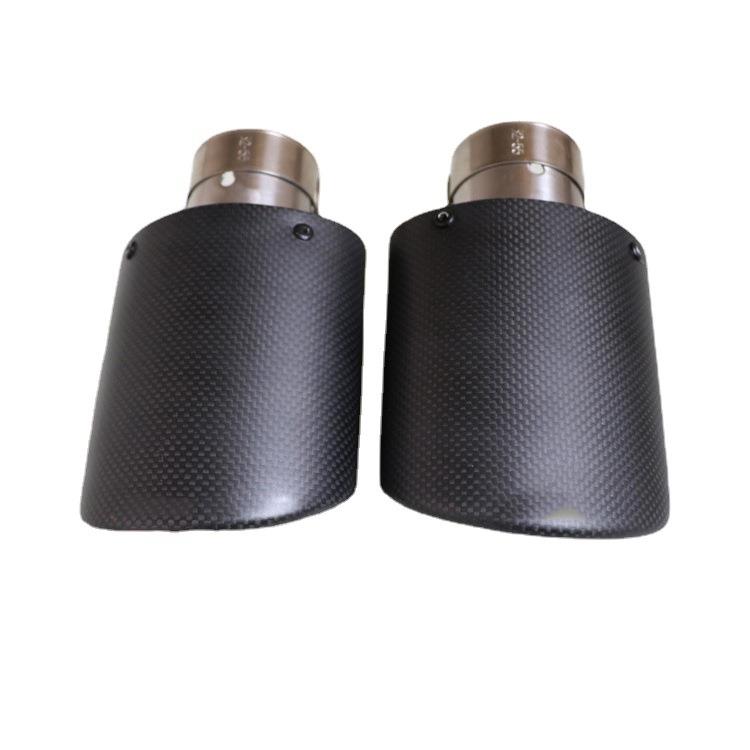 扁形105*75碳纤维尾嘴汽车改装排气管装饰尾喉