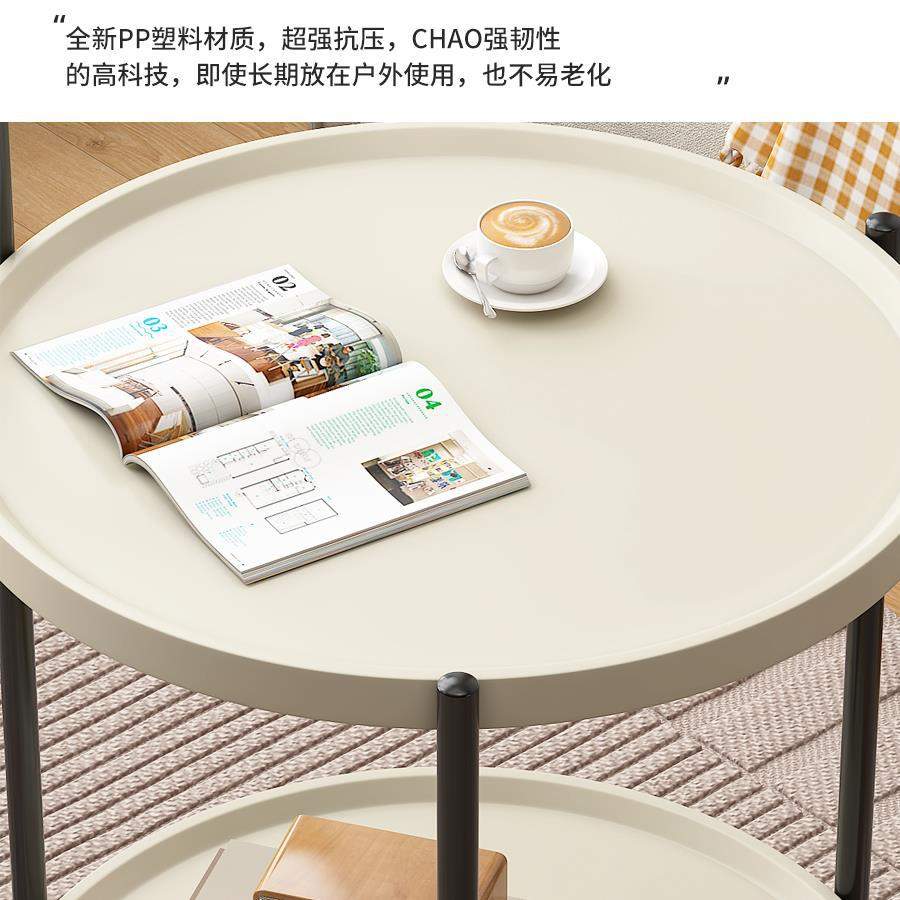 小茶几移动沙发边几小桌子客厅家用置物架简约现代小推车带轮新款