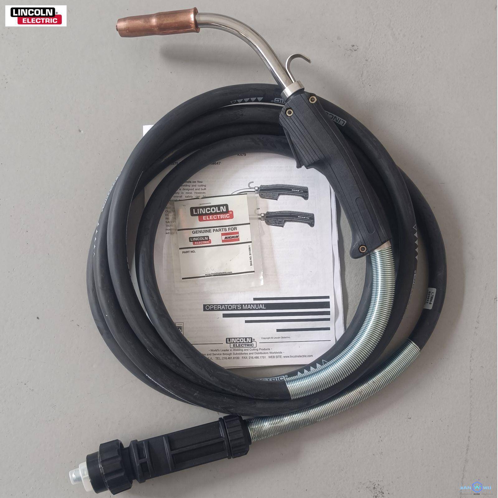 原装进口林肯气保焊枪K479-4空冷500A-5米欧式焊枪用于厚板焊接