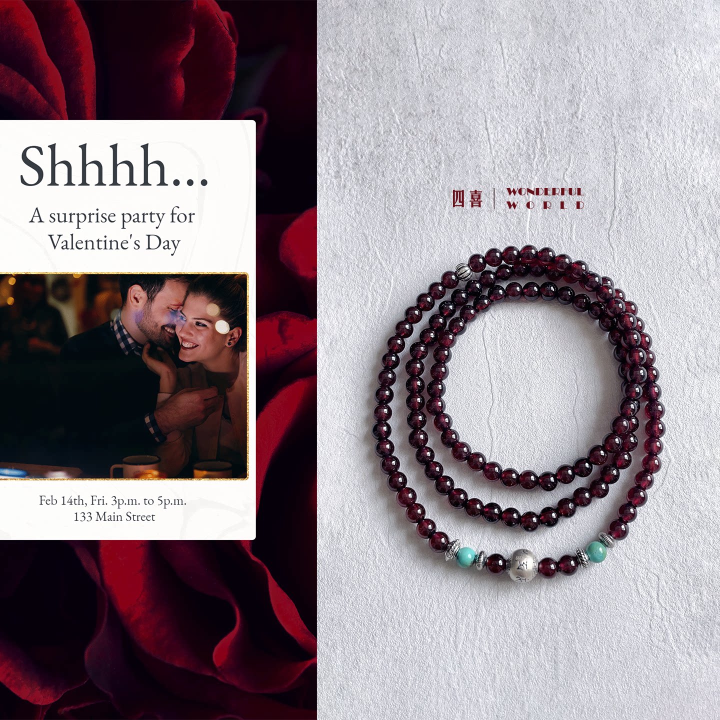 手链女款2026新款石榴石手串绿松石纯银吊坠叠戴巨好看的手链女生