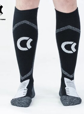 CCP滑雪袜冬季长筒雪袜男女士保暖防风防寒加厚专业滑雪高筒袜