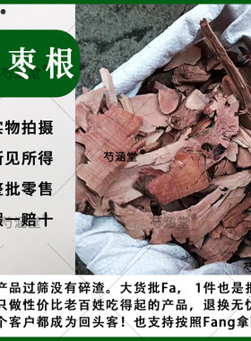 中药材枣树根 红枣树根枣树根部野生枣树根500克包邮